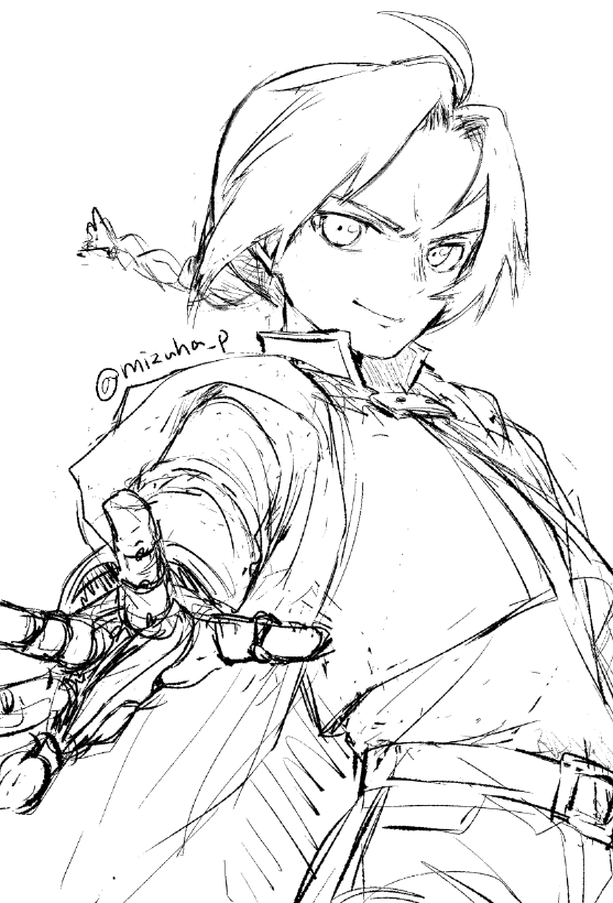 ハガレン見た記念お絵描き～初めて描いたかもしれん