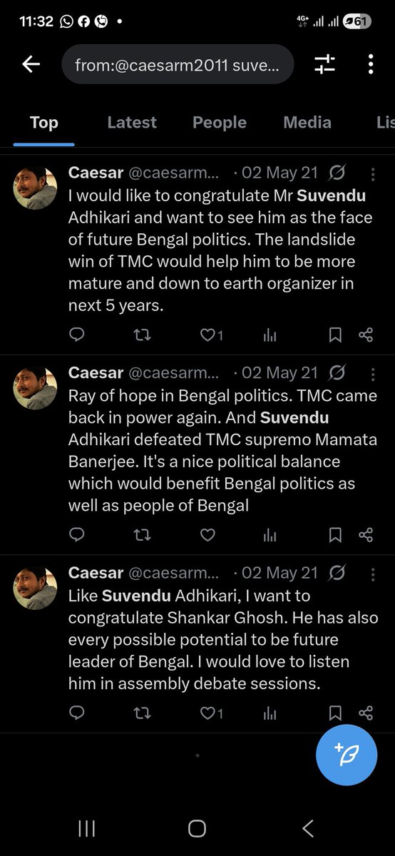 caesarm2011's tweet photo. I am proud that my reading of Bengal politics came true. What I had read five years back, down the time that turned true. Yes as a common man I would expect a good governance from this new Government @BJP4Bengal @CMOfficeWB https://t.co/irUjqaEVZh