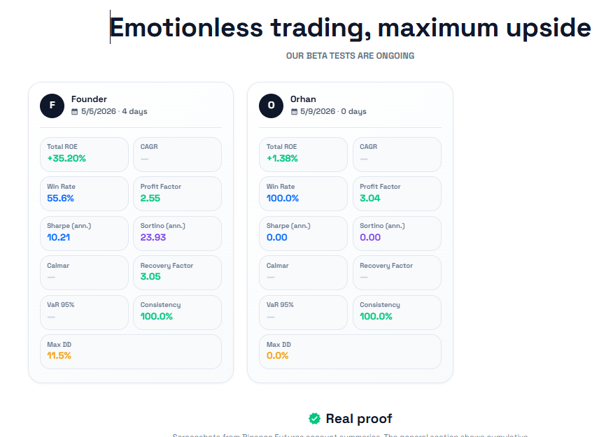 TradeBotEra's tweet photo. BotEra Public Test Era is Live     
Founder's Trading session Day 4     
A new tester user Mr. Orhan has begin Day 0
Follow all metrics live on https://t.co/vfiLXCyl9k https://t.co/vJEwavJ2oj