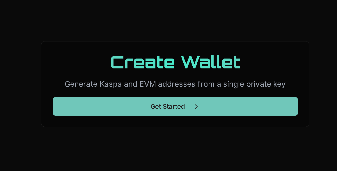 FundingKaspa's tweet photo. No wallet? Easily create one, well 3 that share the same priv key #Schnorr #ECDSA for all your $kas needs, as well as EVM for your L2 needs #IGRA #KASPLEX &amp; more! https://t.co/NWssw2EHJS
