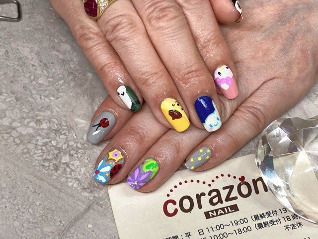 corazonNAIL's tweet photo. ブログアップしまささた！お客様ネイル サンリオとハッピーフラワーネイル

https://t.co/5dIicwTzUD
https://t.co/hmrc4xt5VR https://t.co/Zf8JQYAYaA