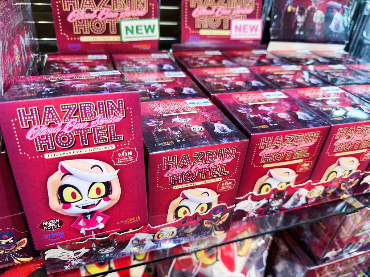 HazbinHotelのトレーディングフィギュアが5階売場に新入荷しました 