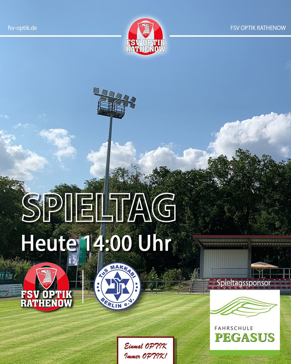 fsvoptik's tweet photo. #Heimspiel gegen die @makkabifussball! Kommt alle vorbei zum drittletzten #Spiel der Saison und feuert uns an! 

🏟️Stadion Vogelgesang
📆09.05.
⏰14:00 Uhr https://t.co/zFNCE9Boqm