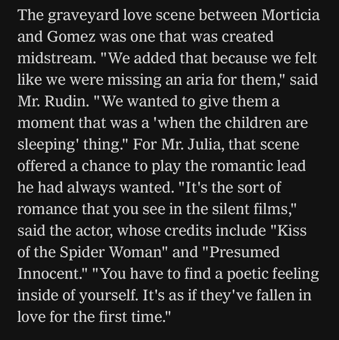 HighFidelityz's tweet photo. @milfgomery And to think this scene almost didn’t happen - it was added during the shoot (taken from a 1991 article in the New York Times) https://t.co/M6pERWgGDE