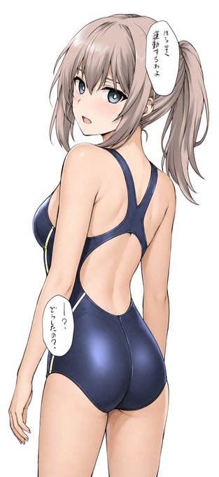最近あついので、エリカ様に水着での運動につきあってもらった
