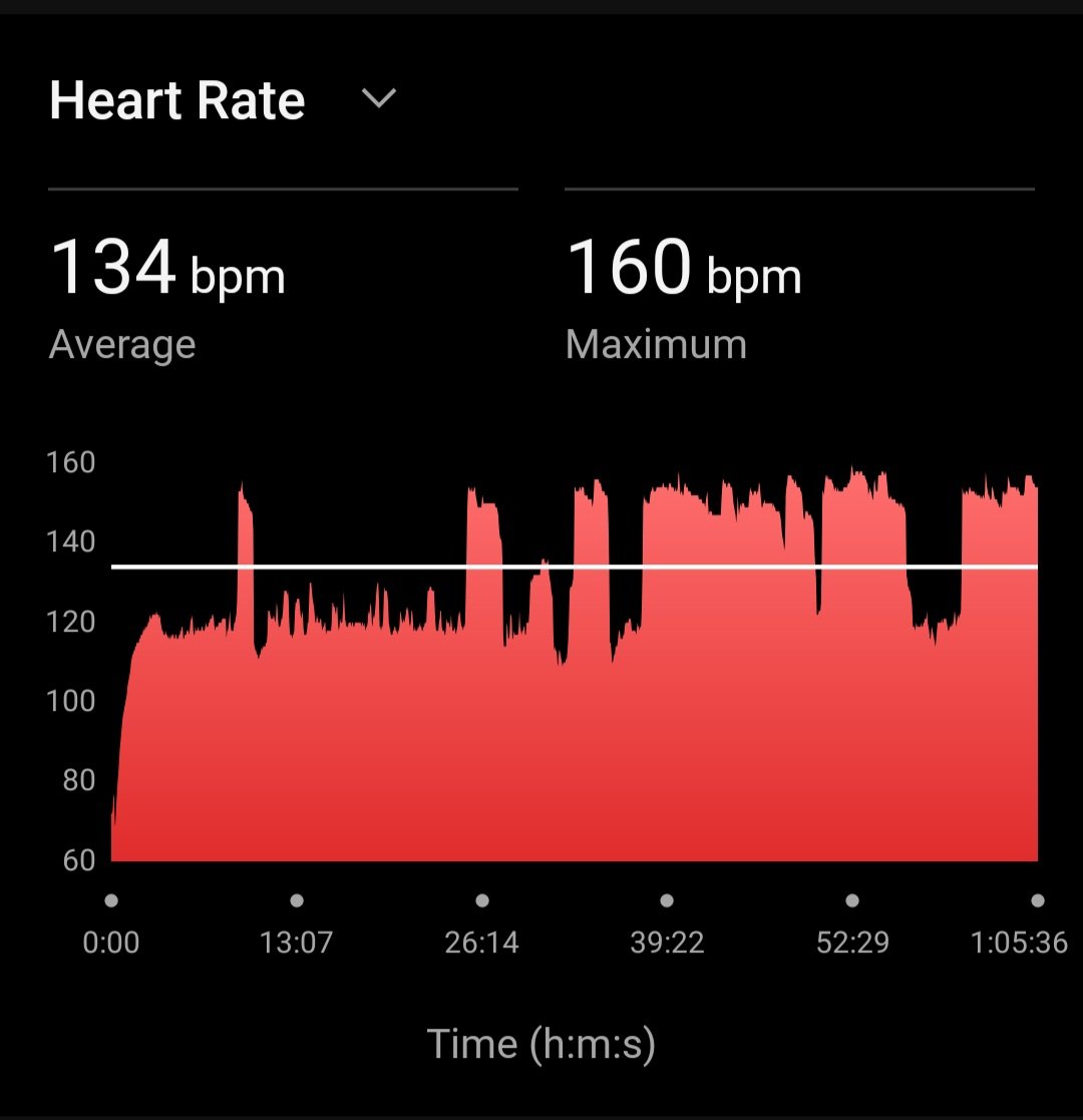 gbsdelhi's tweet photo. 10 K Run with Avg HR 134
Max HR 160
Avg Cadence 192
Max Cadence 200
Avg Stride Length 0.80 Mtr 🇮🇳

48% in Zone 2

#FitnessMotivation
#beingfit@64

#proudseniorcitizen
#workinprogress
#MissionLiFE
#FitIndia 
#HitIndia 

@mansukhmandviya https://t.co/RDucye6gKA