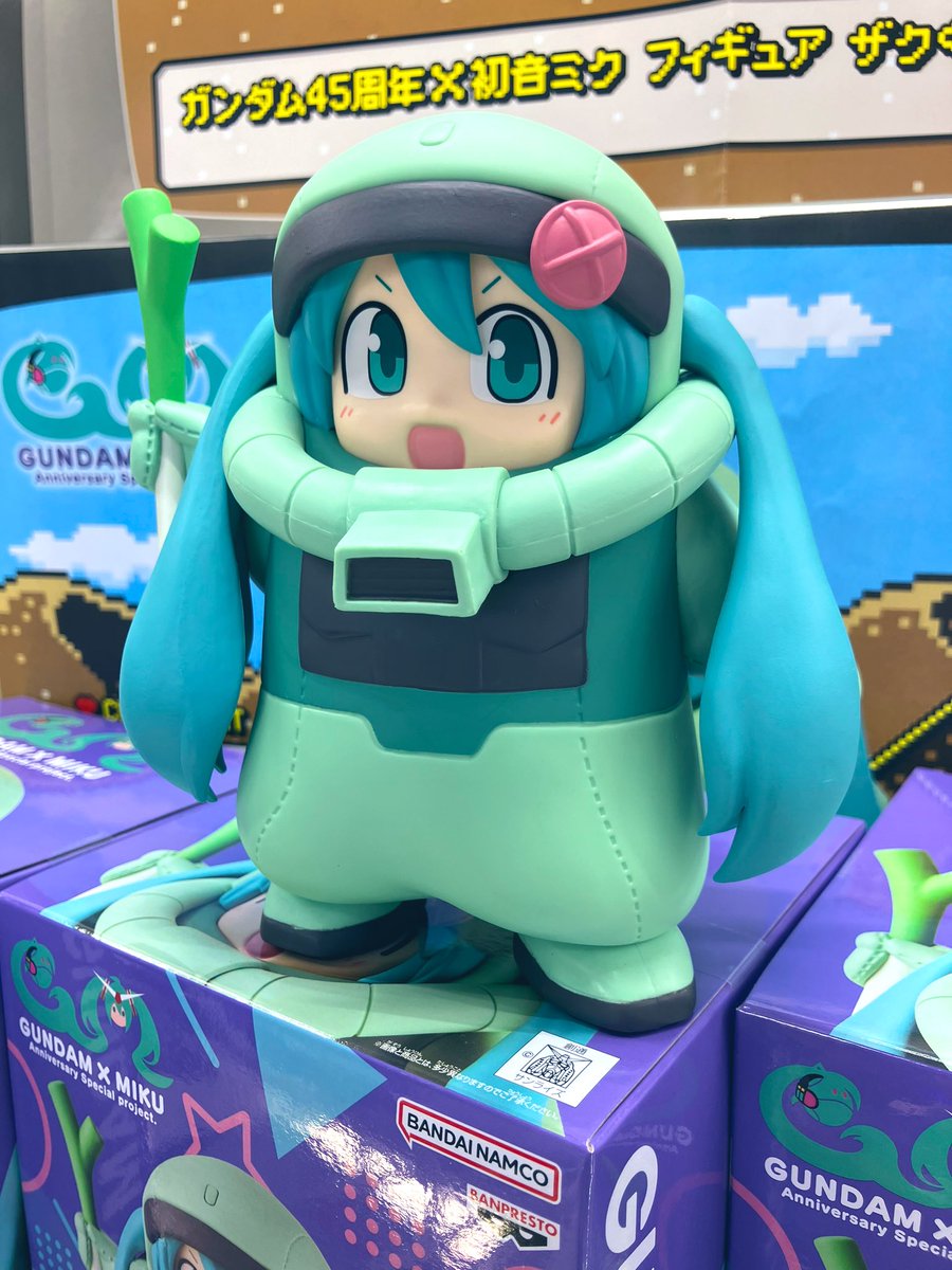 プライズ情報】 『ガンダム45周年初音ミク フィギュア ザクぐるみ