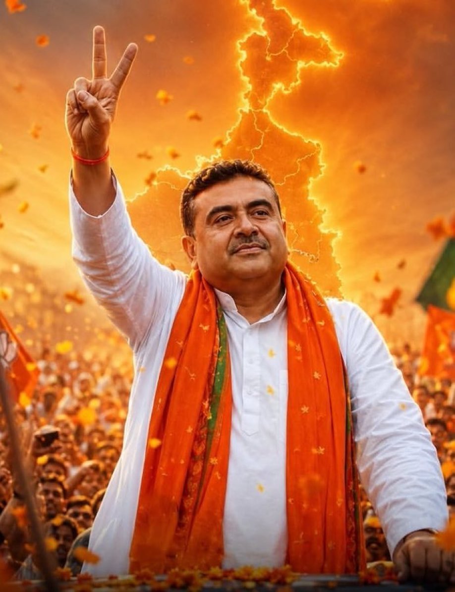 पश्चिम बंगाल में भाजपा सरकार के प्रथम मुख्यमंत्री के रूप में श्री <a href="/SuvenduWB/">Suvendu Adhikari</a> जी के शपथ ग्रहण करने पर हार्दिक बधाई एवं शुभकामनाएं।

यह ऐतिहासिक क्षण पश्चिम बंगाल में परिवर्तन, सुशासन और विकास की नई शुरुआत का प्रतीक है।