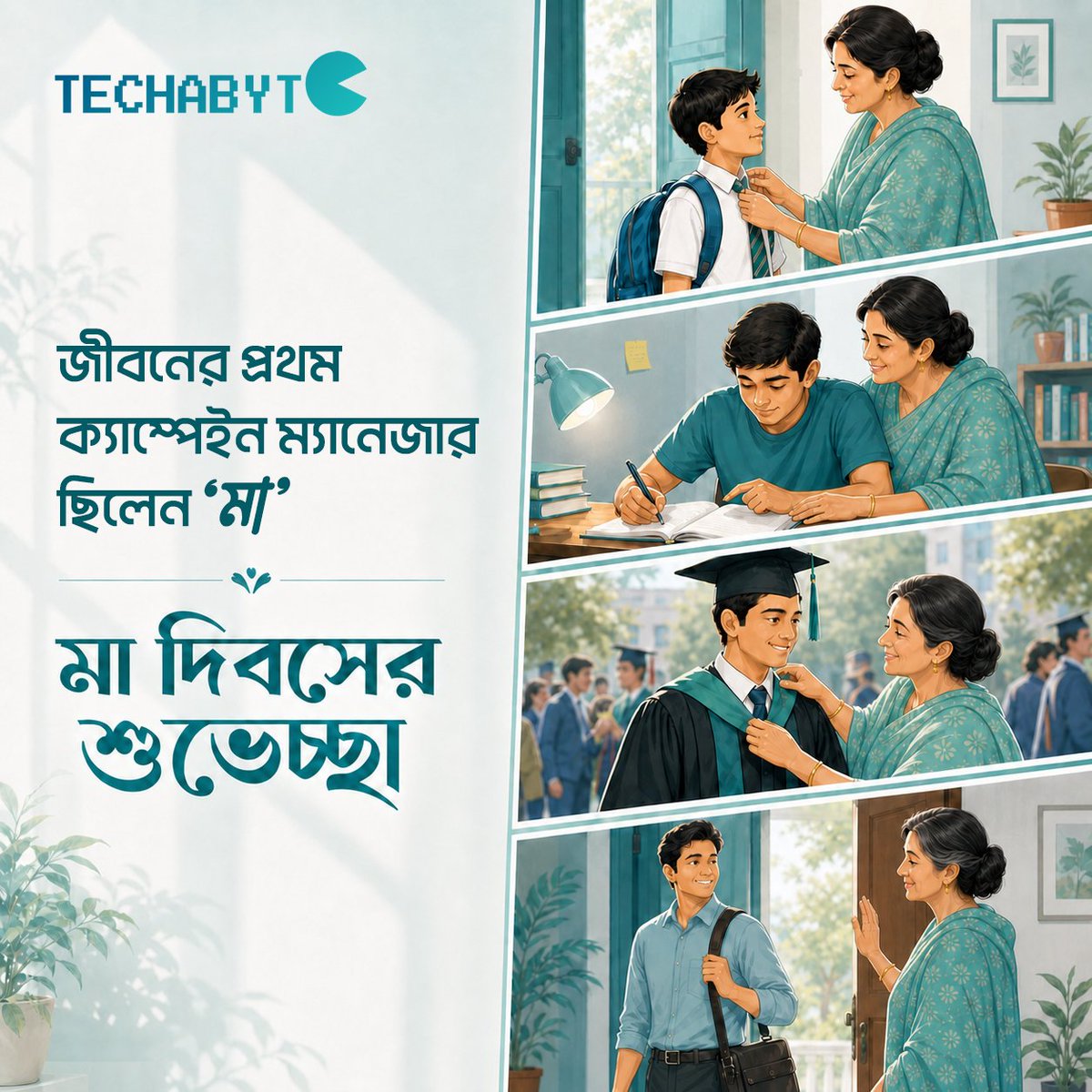 TechaByteXYZ's tweet photo. বিনা বেতনে ২৪/৭ 'ক্রাইসিস ম্যানেজমেন্ট' করা পৃথিবীর একমাত্র বস হলেন মা। কোনো এক্সেল শিট বা ট্রেলো বোর্ড ছাড়াই যিনি জীবনের সব প্রজেক্টে ১০০% সাকসেস রেট এনে দেন!

সেই আল্টিমেট 'ক্যাম্পেইন ম্যানেজার'-কে টেকাবাইটের পক্ষ থেকে মা দিবসের শুভেচ্ছা। 

#TechabyteSolutions #MothersDay2026 https://t.co/ROQWy9gT4k