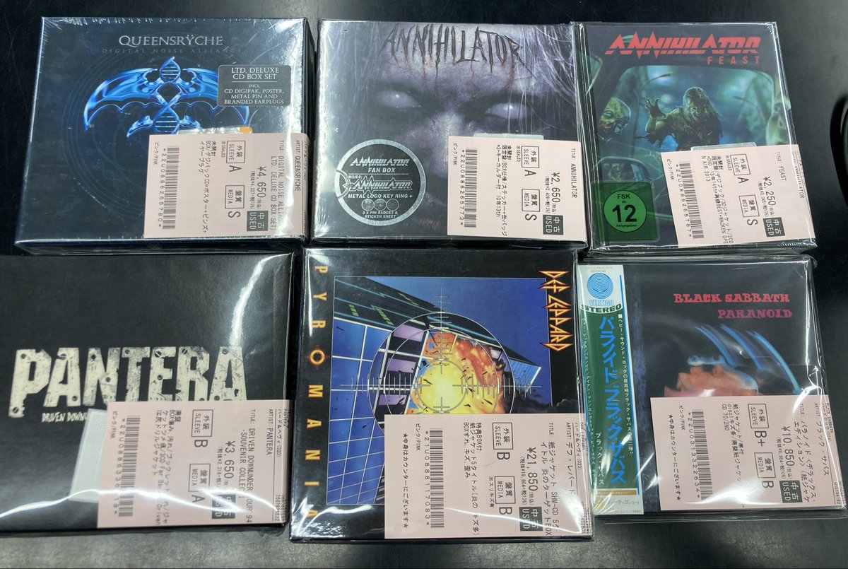 新着中古情報💿】 ハードロック/ヘヴィメタルの中古CDが約150点入荷