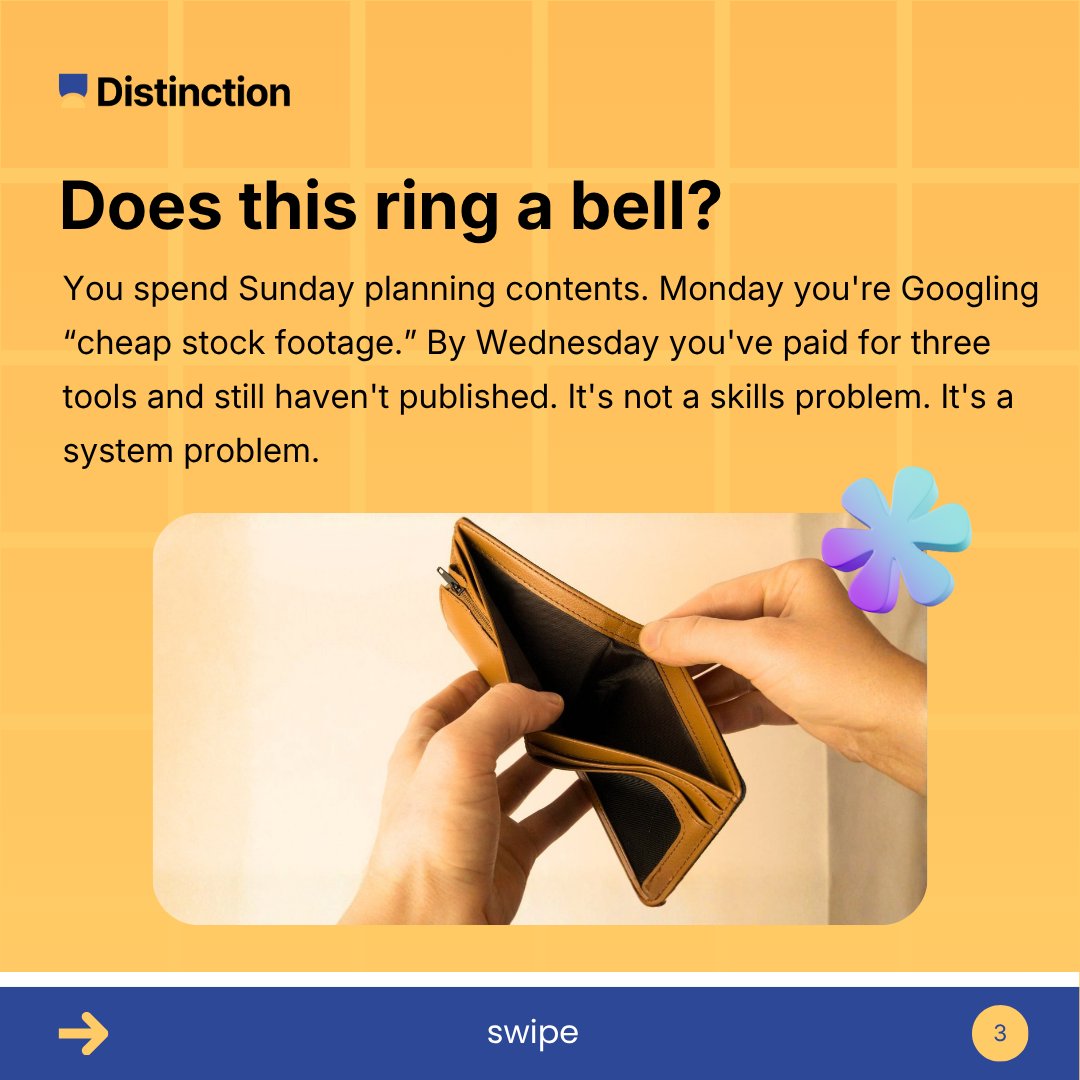 Distinction AI tweet media