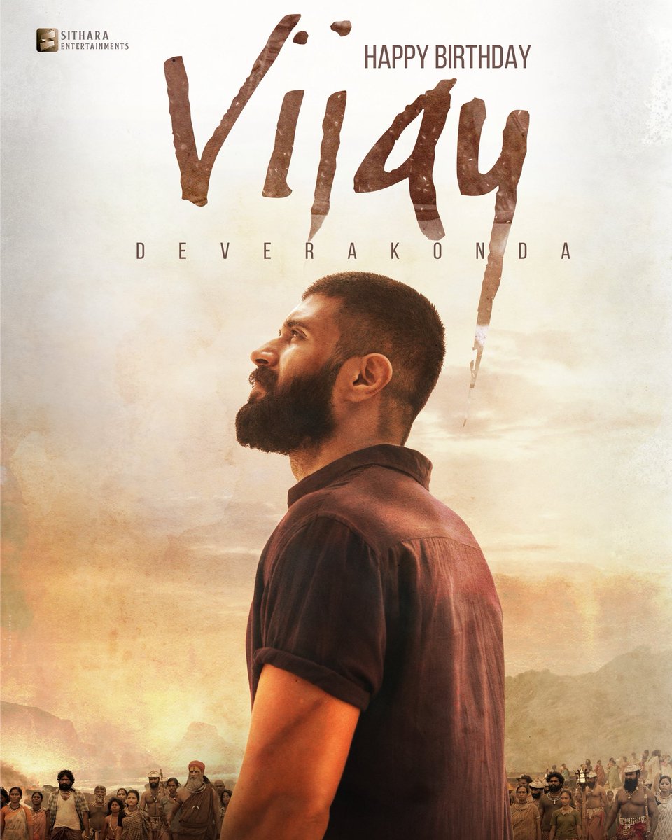 SitharaEnts's tweet photo. Wishing The Rowdy @TheDeverakonda a very happy birthday 🥳 

#HBDVijayDeverakonda https://t.co/UIkflbl9eN