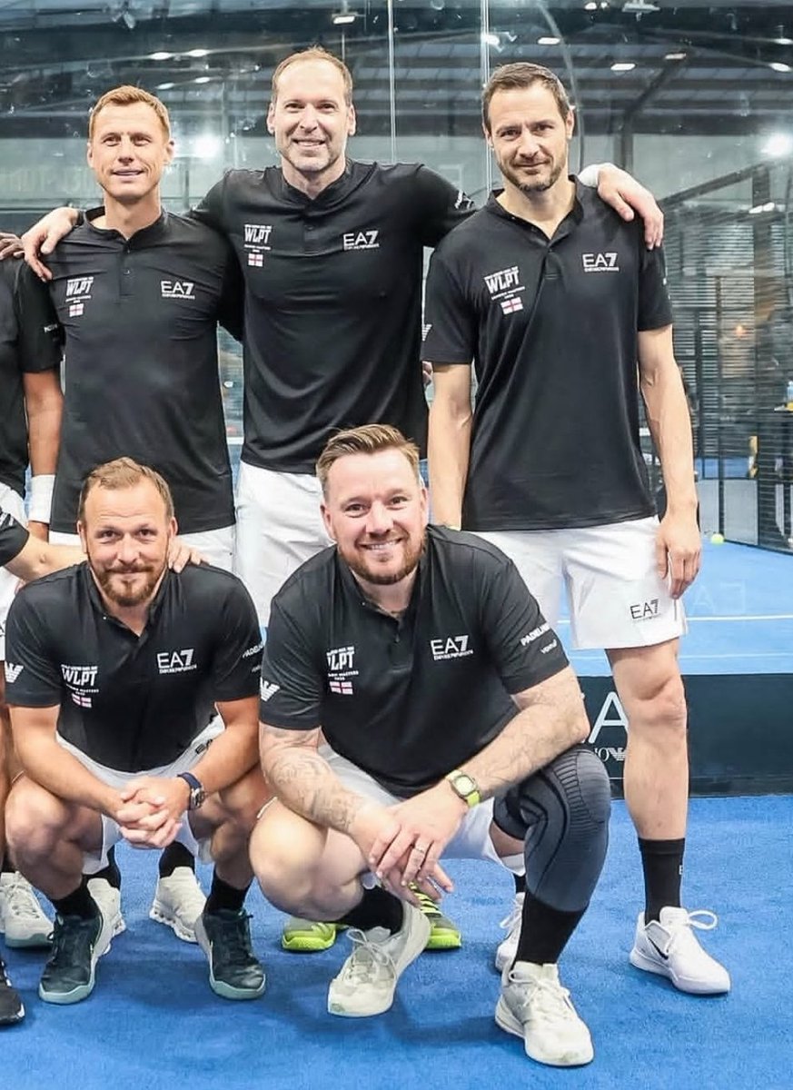 Ex chelsea players including Cech,Terry,shevchenko and some stars reunited in a racket sport.