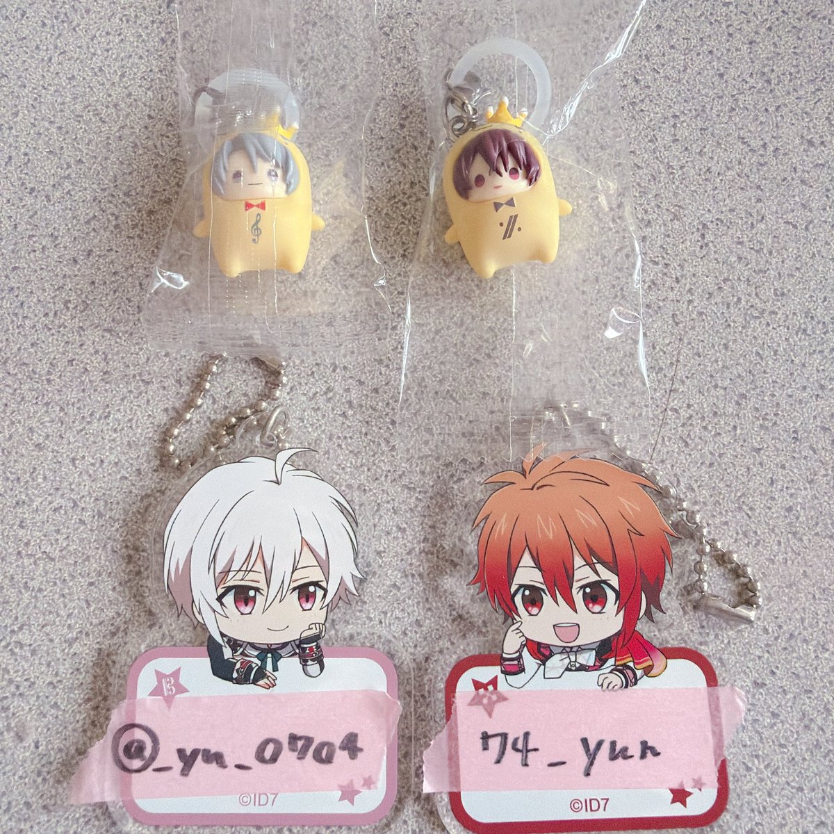 _yu_0704's tweet photo. 【交換】アイドリッシュセブン アイナナ
めじるしアクセサリー めじるしチャーム 王様プリン vol.2

譲》楽・虎於

求》天・陸

全て纏めての交換で。
大阪手渡し、郵送も可能です🙆🏻‍♀️
検索からもお声掛けください🍮💘 https://t.co/QGwtND2jMq