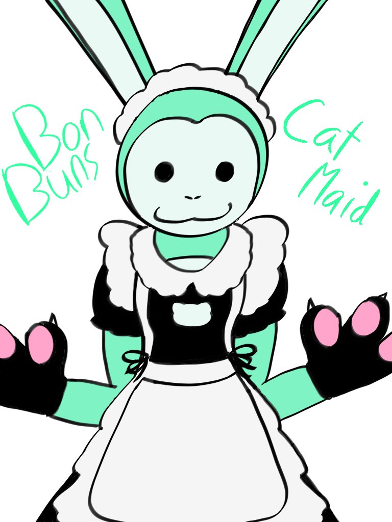 Bonbunsgt's tweet photo. does the cat maid fit go hard? https://t.co/r1Y7K23zOI