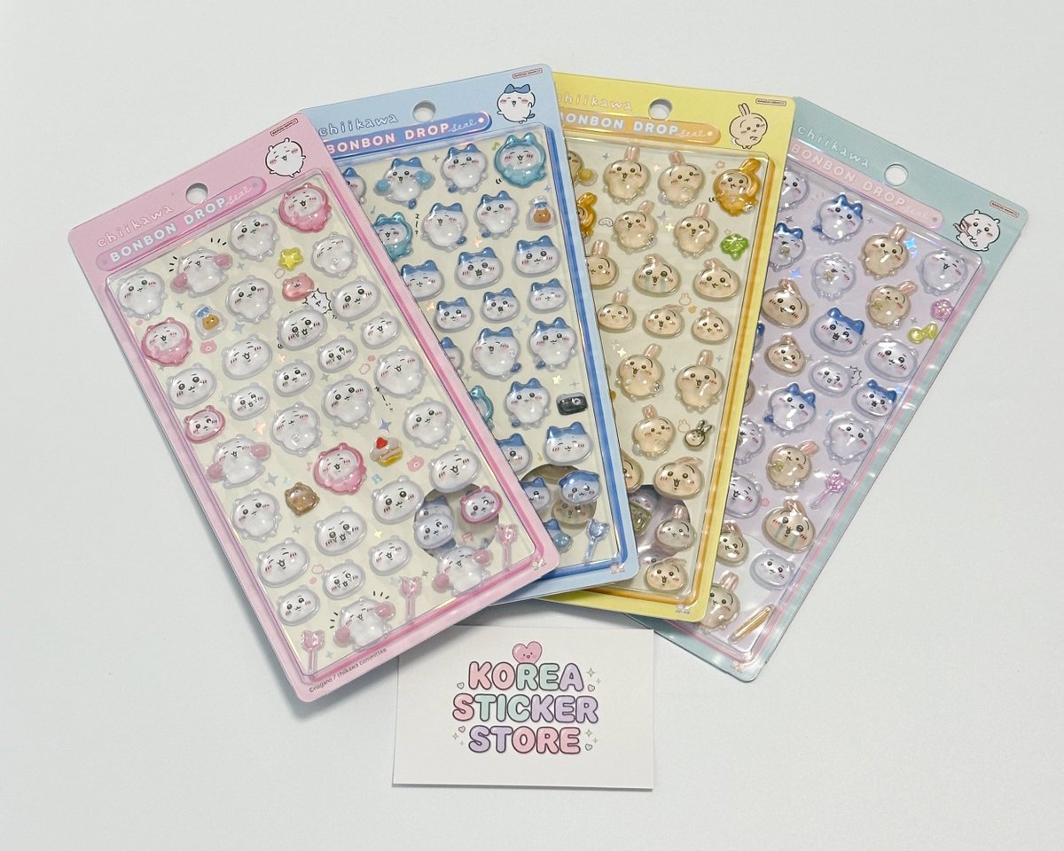 🎁プレゼント企画‼️🎁

ちいかわ・ボンボンドロップシール

ちいかわ…1名様
ハチワレ…1名様
うさぎ…1名様
ちいかわ×ハチワレ×うさぎ…1名様

📅応募締切：5月15日 23:59まで

【応募方法】
①フォロー
②RT
※リプライで当選確率UP⤴️