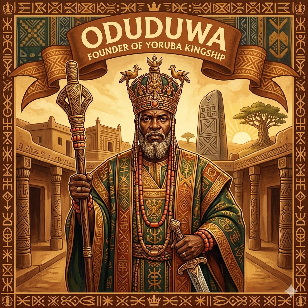 DoYouKnowFact01's tweet photo. Picture this: , the legendary first king of , is credited with founding the lineages of major Yoruba kingdoms, including the through his son . His legacy shaped Yorubaland for centuries. Which Yoruba kingdom fascinates you most? https://t.co/humn9PkBC5