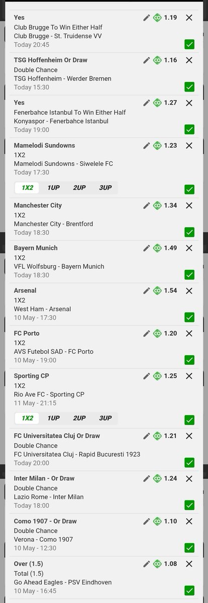 Mkbrightbet's tweet photo. BW5493BB1C

🕺18 odds straight wins 🏆 &amp; double chances plus win either half ✅️ 💪 https://t.co/Nzz7Aplf2a
