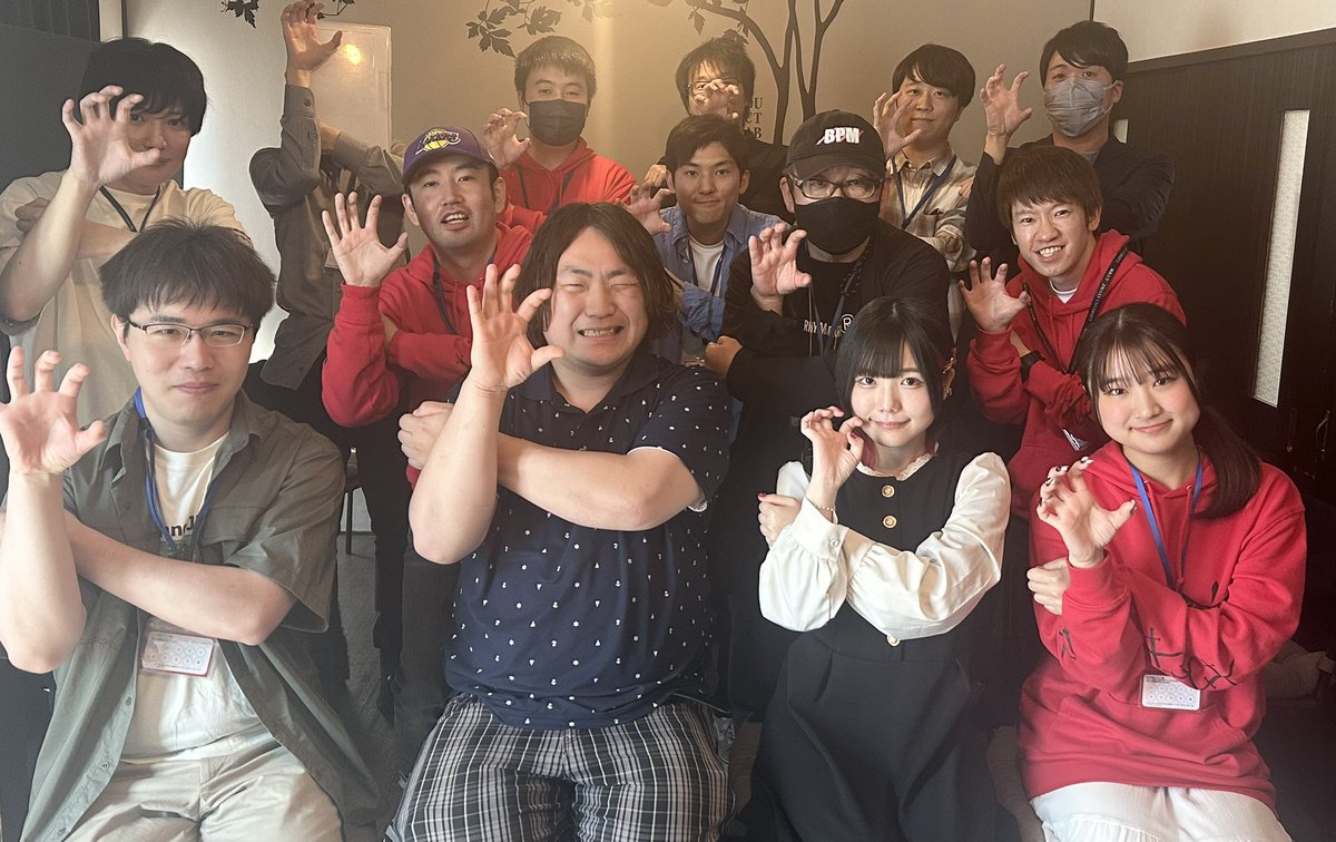 #もるてんとシバケンと遊ぼうday1
【初心者の部】

対面人狼が初めての方がなんと5人も参加✨

皆さん緊張しつつも、抑えられないワクワク感も伝わって、朗らかな雰囲気でゲームが進んでいきました😊

もるてんMIPは【あゆな】さん
シバケンMIPは【白鷲わし】さん

です！
おめでとうございます🎊