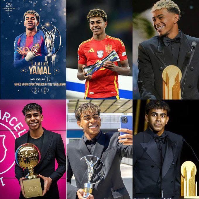 Davmayor08's tweet photo. Find me an 18-year-old with this kind of INDIVIDUAL trophy collection 🌟🏆

I’ll wait… 👀

#Football #GOAT #YoungStars #BallonDor https://t.co/tOikqhCykJ