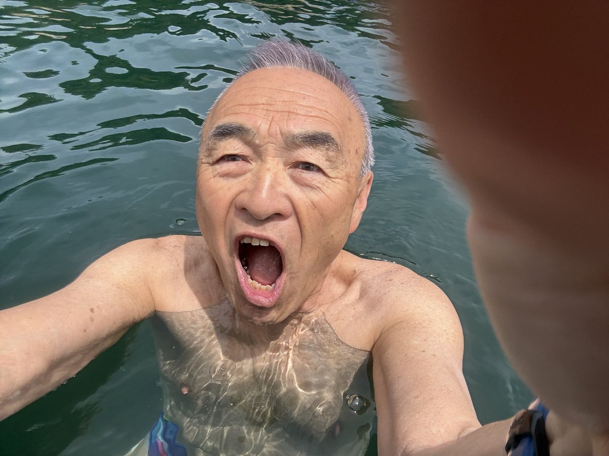 yjcarib's tweet photo. 今年初海水浴(年寄りの冷や水)🤪 https://t.co/ZBObRzPAHX