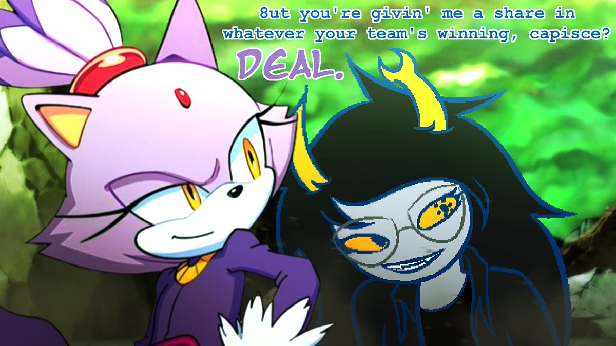 Thief0fL1ghtAG's tweet photo. @05PyroPrincess @SuperManAt1 ==>

> Vriska &amp; Blaze: Abscond. In STYLE. https://t.co/jJngFT8xeJ