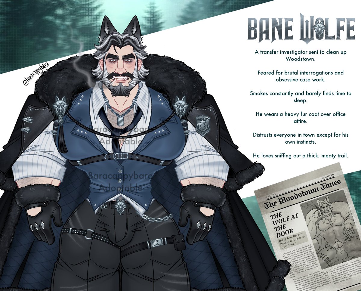 Baracappybara's tweet photo. Introducing the Woodstown Crime Mystery duo: Bane Wolfe 🐺 🔍 (72$) and Rion Vale 🥀🏍️ (67$). DM me to claim! ❤️✨ https://t.co/UU3i3eObJq