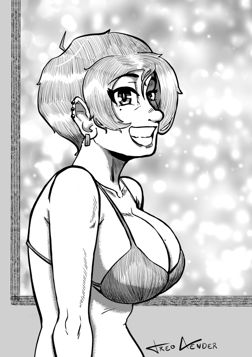 Treodraws's tweet photo. Miranda in Bikiny, textless version https://t.co/e6zuvPtruu
