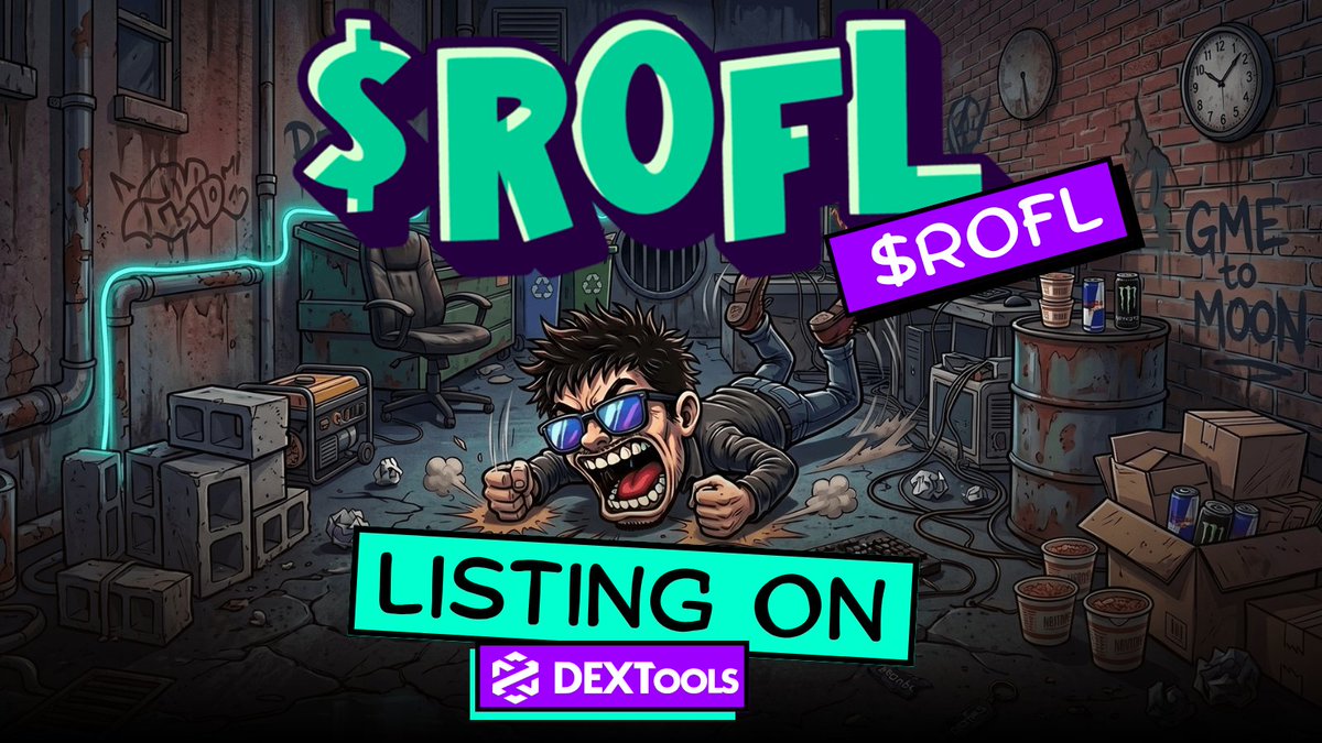 r0fl_face's tweet photo. Big update: $ROFL can be tracked on DEXTools now. https://t.co/Pi9WcU71Z4