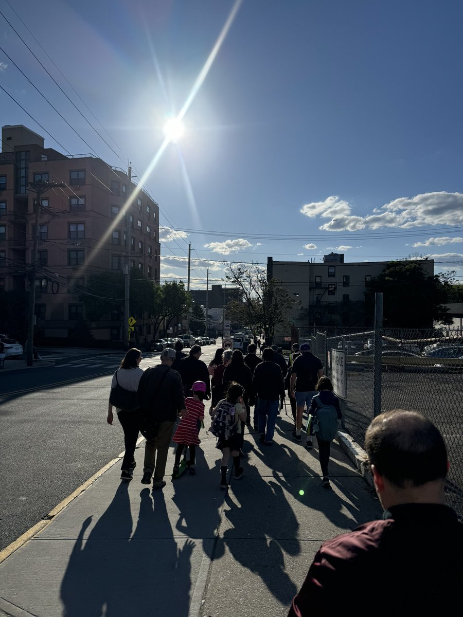 TomZuppaJC's tweet photo. Beautiful evening for a walk! Grateful for the residents who joined the Ward C Vision Zero walk to discuss and witness firsthand dangerous conditions that we’ll address to make our streets safer for all! Peep the Vision Zero billboard in the background that will pop up around JC https://t.co/q9CrfS6TVJ