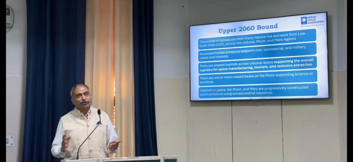 ISpA_India's tweet photo. #ISpA a “Space Industry capability workshop” on May 8, 2026, at the USI Campus, as a part of the 2-Week course being organized by @INSPACeIND  in coordination with ITEC, Ministry of External Affairs. The Workshop was attended by participants from 14 friendly countries. # https://t.co/LTqO3EK9JH
