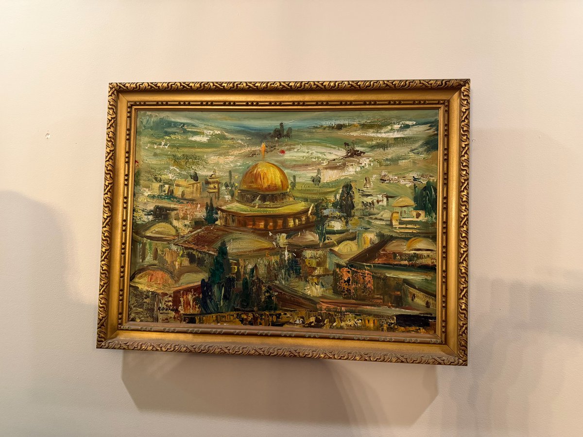 DanBurmawy's tweet photo. A Jewish friend invited me for dinner at his house. I noticed a painting on his wall, the Temple Mount in Jerusalem, where the one and only Temple of the living God once stood, and where Jews believe the Temple will be rebuilt one day. 

He told me the painting was by a Jewish artist.

I stood there pondering the huge gap in mentality between Jews and Muslims. 

I grew up Muslim, and I know that if Mecca had been occupied by an enemy and a temple of their foreign god built in its place, the paintings on our walls would still be of the Kaaba. 

We would not paint what is there. We would paint what was taken from us, and we would teach our children to hate whoever was there now.

But here was a religious Jew, accepting reality, willing to hang a piece of art that celebrates Jerusalem as it actually is, regardless of the building that now stands on the Mount. 

Not because he does not care about the Temple. He cares deeply. But he is not driven by perpetual hatred.

Israel has been accused of every kind of crazy thing for eighty years. And yet Israel, instead of acting on the accusations and demolishing the foreign god's house, has actually protected it, just as it has protected the churches of the same Christians who murdered Jews for two thousand years.

Those who vilify Israel and side with Islam are simply proving Dr. Gad Saad's @GadSaad concept of the Cultural Theory of Mind. They do not have the cognitive equipment to fathom how exceptionally moral Israel has been for the past eighty years.