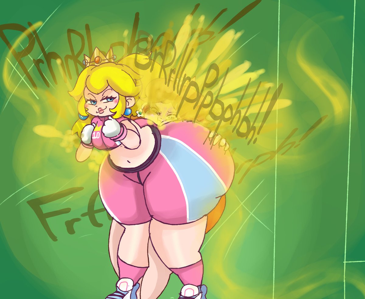 KirbyOBlue1's tweet photo. A request of Peach farting on daisy.. both in their strikers outfits..~ Hope you like! https://t.co/Gsmfbo5XjT