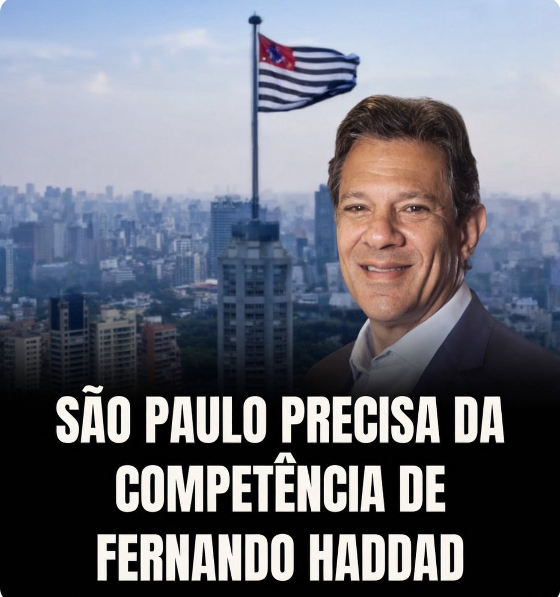 BrasilLivre20's tweet photo. SÃO PAULO 

HADDAD GOVERNADOR 

SÃO PAULO https://t.co/ZiyujqczgR