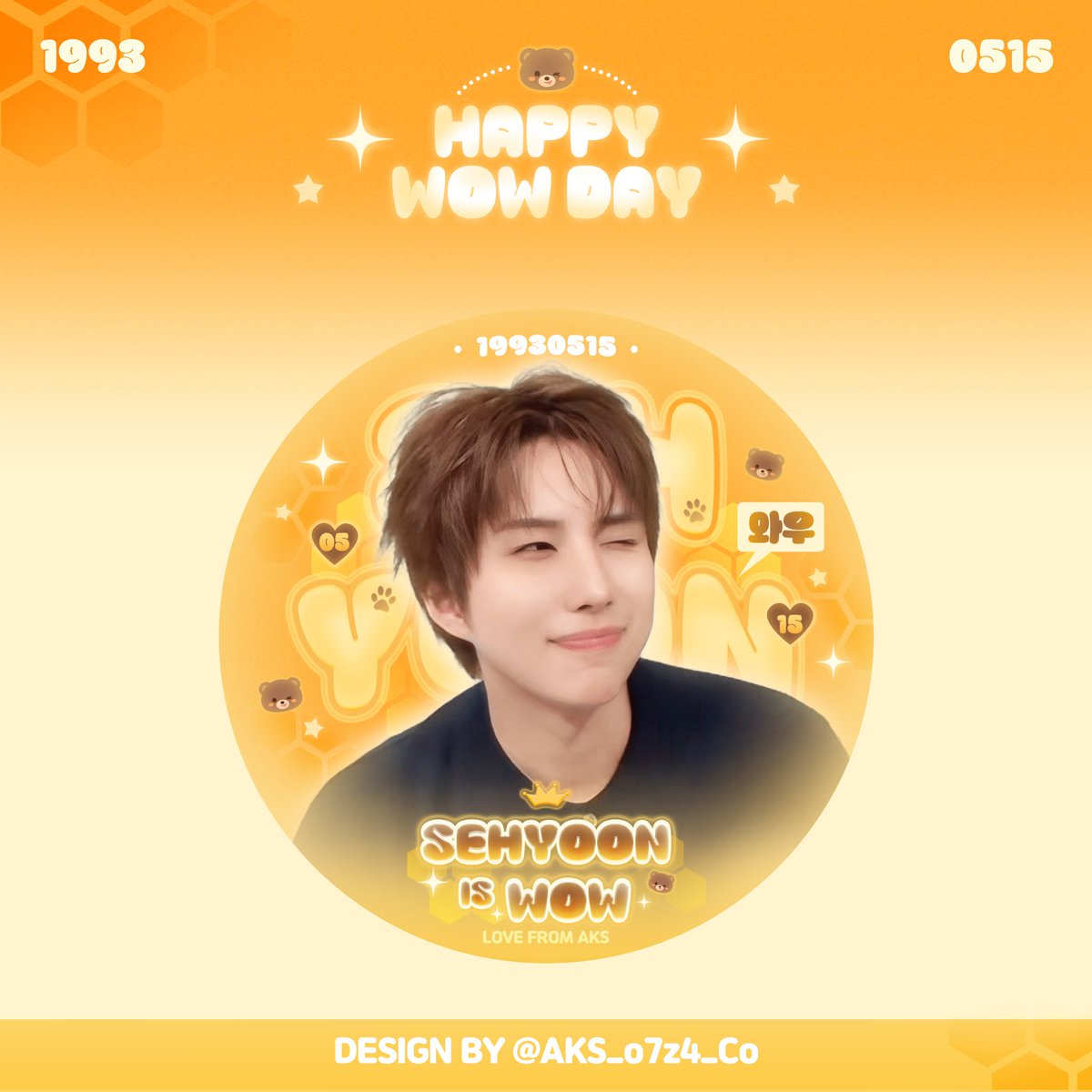 AKS_o7z4_Co's tweet photo. 🐻SEHYOON🍯PROFILE PIC DESIGN

✨HAPPY WOW DAY✨ 【2/2】

🍯생일주 한정 프로필 무료 공유🍯
✨별도로 프로필 아이콘을 특별 제작했으며
✨허니 분들께만 사용 허용（p2）

🚫 모든 AI 용도 사용 절대 금지
상업적 이용·무단 재가공·재배포 불가

#김세윤 #세윤 #와우
#SEHYOON #SEHYOONISWOW https://t.co/tDDSrphX2z