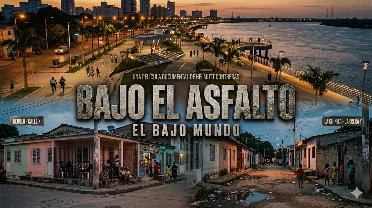 Helmuttcontre's tweet photo. @AABenedetti @CanalTreceCO @HOLLMANMORRIS
"Bajo el Asfalto" es una propuesta de narrativa audiovisual que busca descorrer el velo de la Barranquilla moderna  ,para revelar la realidad cruda de sus barrios .

Necesito un apoyo con las TIC para desarrollarlo . https://t.co/JEj8MJLDti
