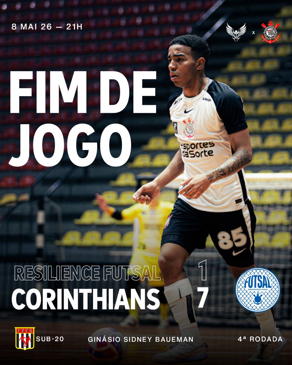 VITÓRIA ALVINEGRA!!! 🏴🏳️ O #CorinthiansFutsal Sub-20 fez uma