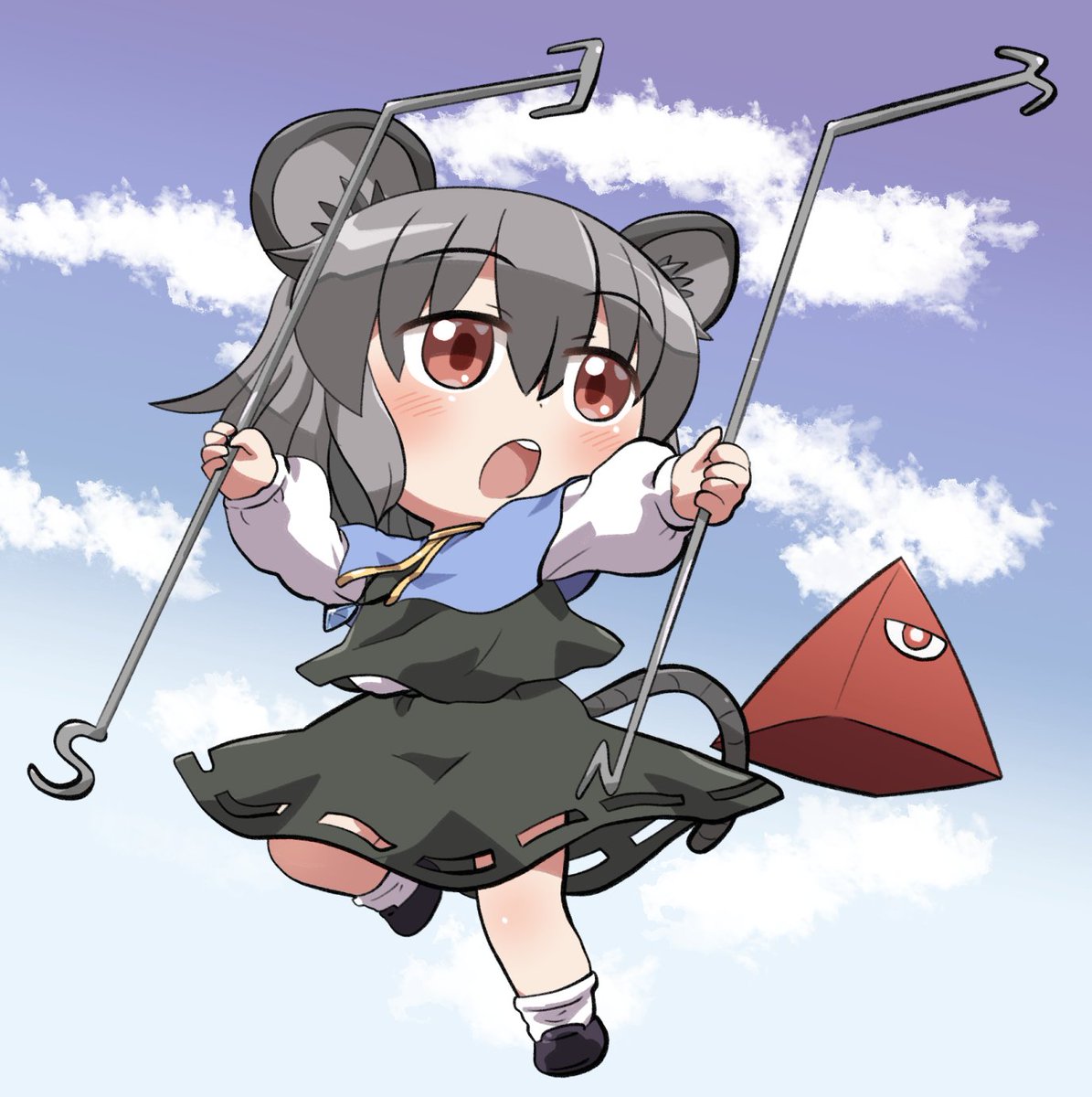 ナズーリン 「おは東方 おたから捜索隊出動!」|六合ダイスケ@春例大祭う12bのイラスト