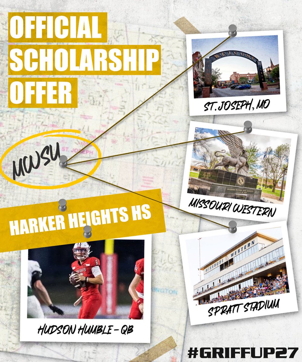 Hudson7Humble's tweet photo. After a great visit with @ecoachj2 &amp; @TylerFenwick2 I’m blessed to receive an ⭕️ffer from Missouri Western State University @MWSU_Football #GRIFFUP27 https://t.co/lhifXOP2yq