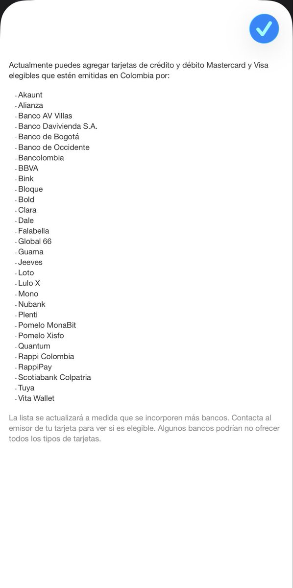 jfsanudo's tweet photo. @DaviPlata No sirve para Wallet aquí la evidencia.👇🏼👇🏼👇🏼 https://t.co/GeyO787Drr
