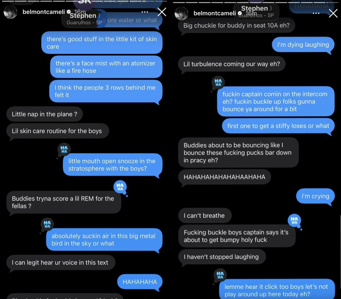 this is the most garrett graham &amp; dean dilaurentis text convo i have ever seen