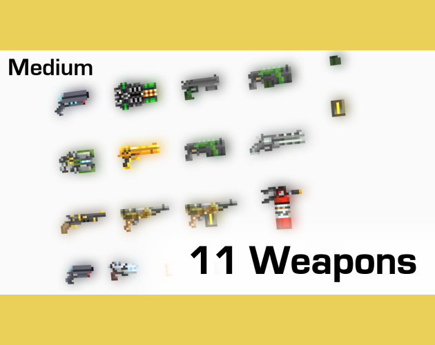 ReactorcoreDev's tweet photo. OMA Sprite Sidearms: Handgun-style pixel weapons for 2D games

https://t.co/MAhvGU7YAu

#assets #sprites #weapons #sidearm #pixel https://t.co/Vv0ZkE4kvh