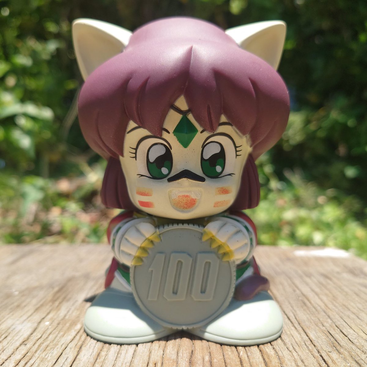 甲竜伝説ヴィルガスト リュキア貯金箱・彩色済み初期版 頭部は髪色
