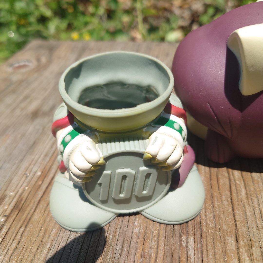 甲竜伝説ヴィルガスト リュキア貯金箱・彩色済み初期版 頭部は髪色