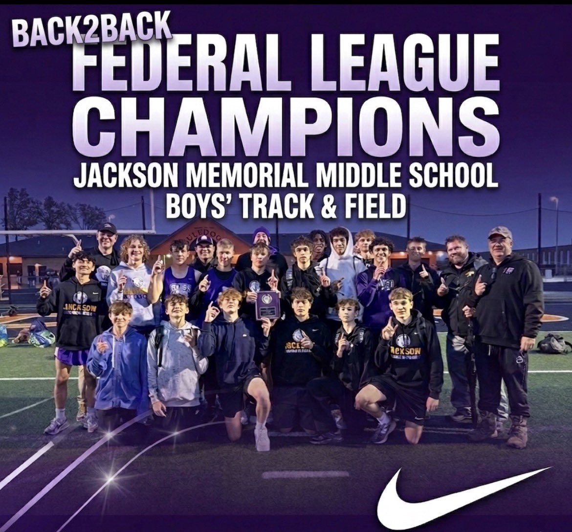 JacksonTF1930's tweet photo. GREAT day day to be a polar bear!  Congrats to JMMS T&amp;F on being league champs!

@JMMS_Athletics https://t.co/hpTJAsIFBI
