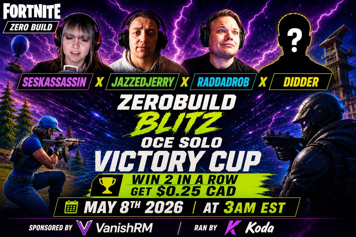 ValzFPS's tweet photo. @VanishRM @TopangaTTV @R8DR_fn @Trev0x Best tournament ever?? https://t.co/dmtxJQPiti