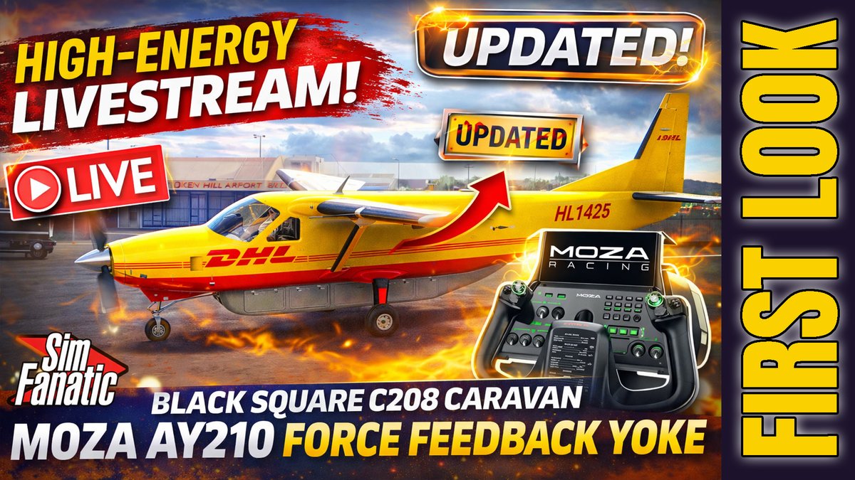 TubeSim's tweet photo. LIVE | ✈️ Flying the UPDATED Caravan Pro with MOZA AY210! | MSFS 2024 Livestream| Real Pilot #msfs2024 #moza #orbx
https://t.co/WLTVUVEfQN https://t.co/fj18GYkR0S
