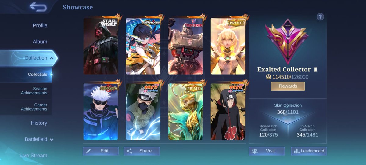 a_withfr's tweet photo. wts akun ml temenku (penggunaan pribadi)

370 skin, WDP on 10d
COA 1402
Magic wheel 140/200+ potion s 10
DM 537
Emblem max

detail specs ‘n price dm aja https://t.co/SnVYPK4xF8