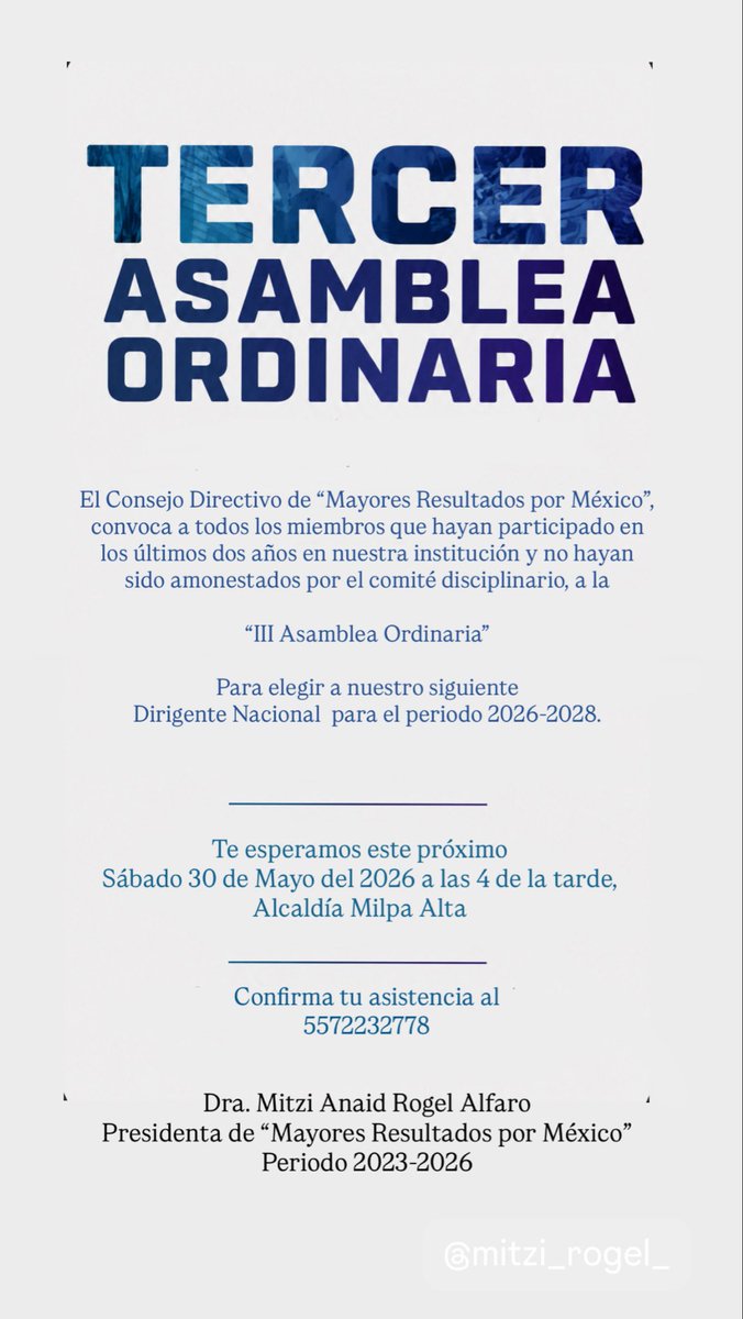 mauyoav's tweet photo. Mensaje para toda los miembros de “Mayores Resultados por México” https://t.co/noOOTcc27n