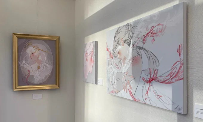 個展5日目、お待ちしております 今日は在廊するかも 〒 190-0012 東京都立川市曙町2-33-1 武蔵野ビル1F⁡ 立川アートスペース( ) (お写真: )